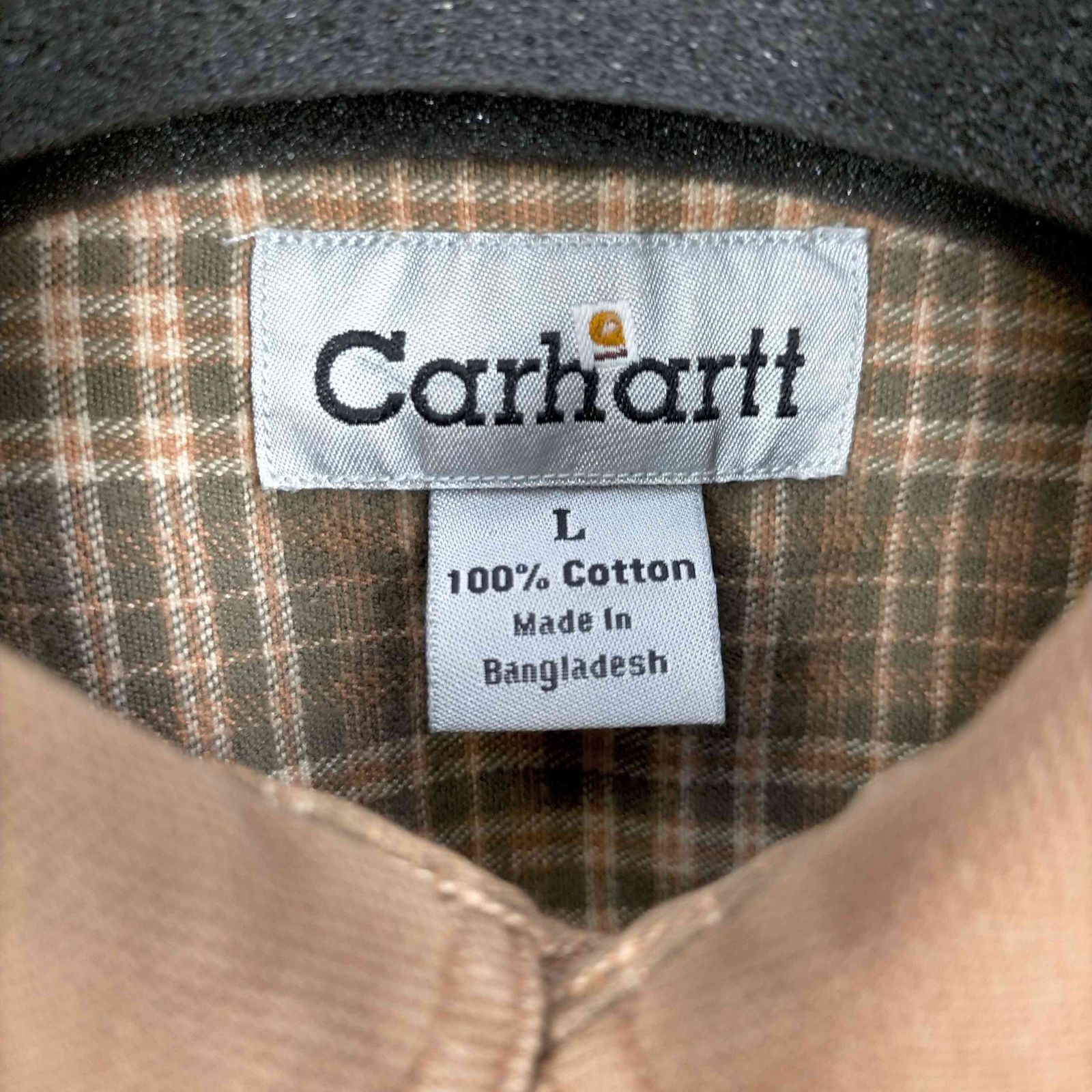 【carhartt カーハート】裏地チェック ワークシャツジャケット　ダック地 カーハート Carhartt 裏地チェックダック地ワークシャツ