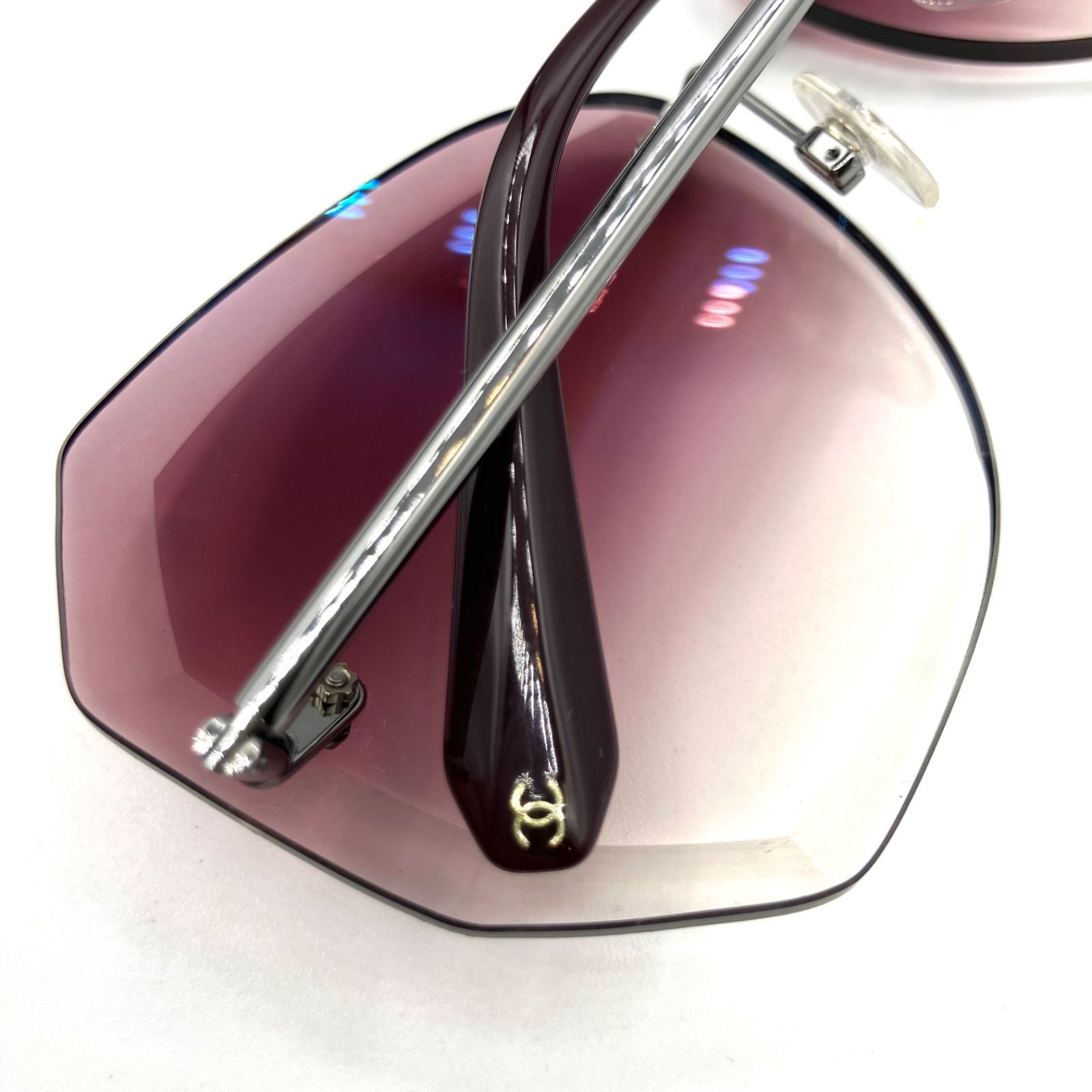 鑑定済み】正規品 CHANEL シャネル サングラス 108/3P 62□15 135 2N  