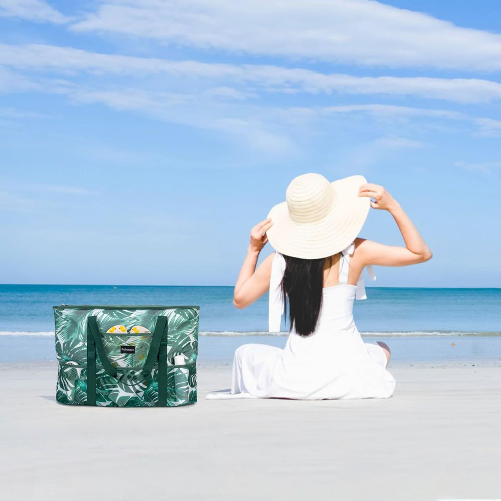 まもなく終了 メッシュバッグ トートバッグ 収納力 ビーチ 温泉 サウナ ショッピング 水泳 ジム スパ 旅行用 折り畳み 防砂 防水 大容量 55 L 軽量 プールバッグ ビーチバッグ Yukiyumi