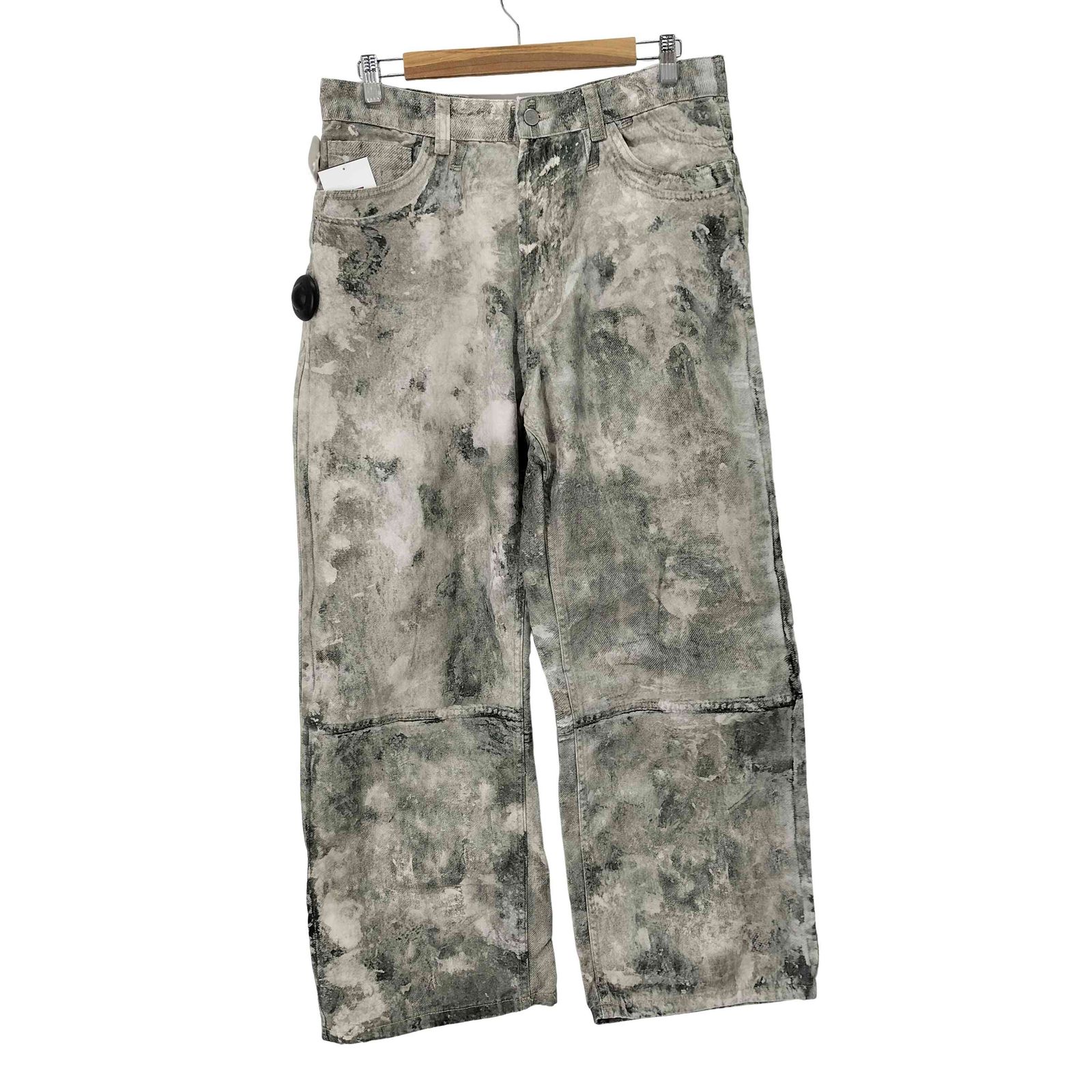 ザラ ZARA ABSTRACT PRINT TROUSERS アブストラクト柄リラックス