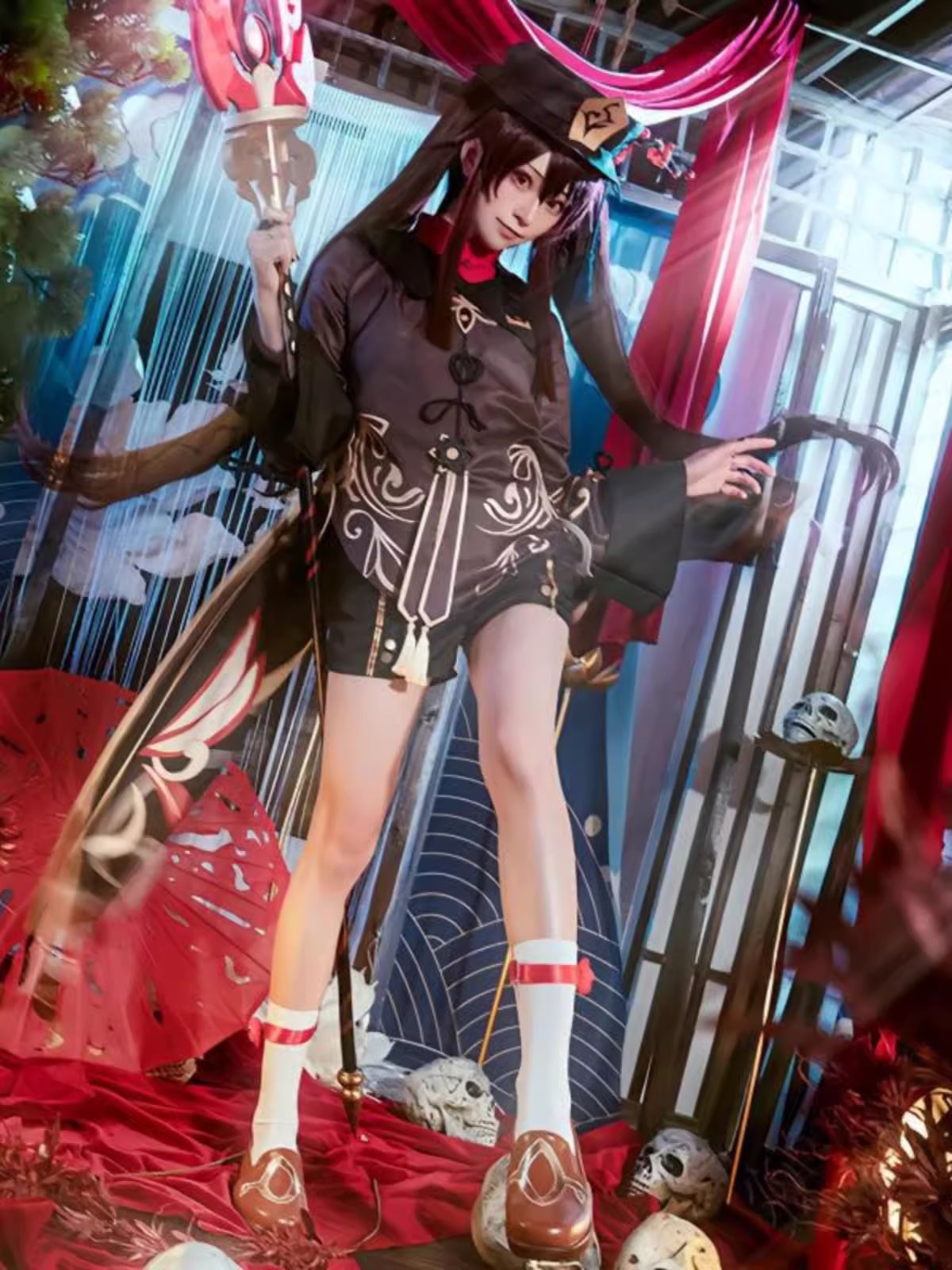 原神 げんしん 胡桃コスプレ衣装 豪華版 フルセット コスプレ