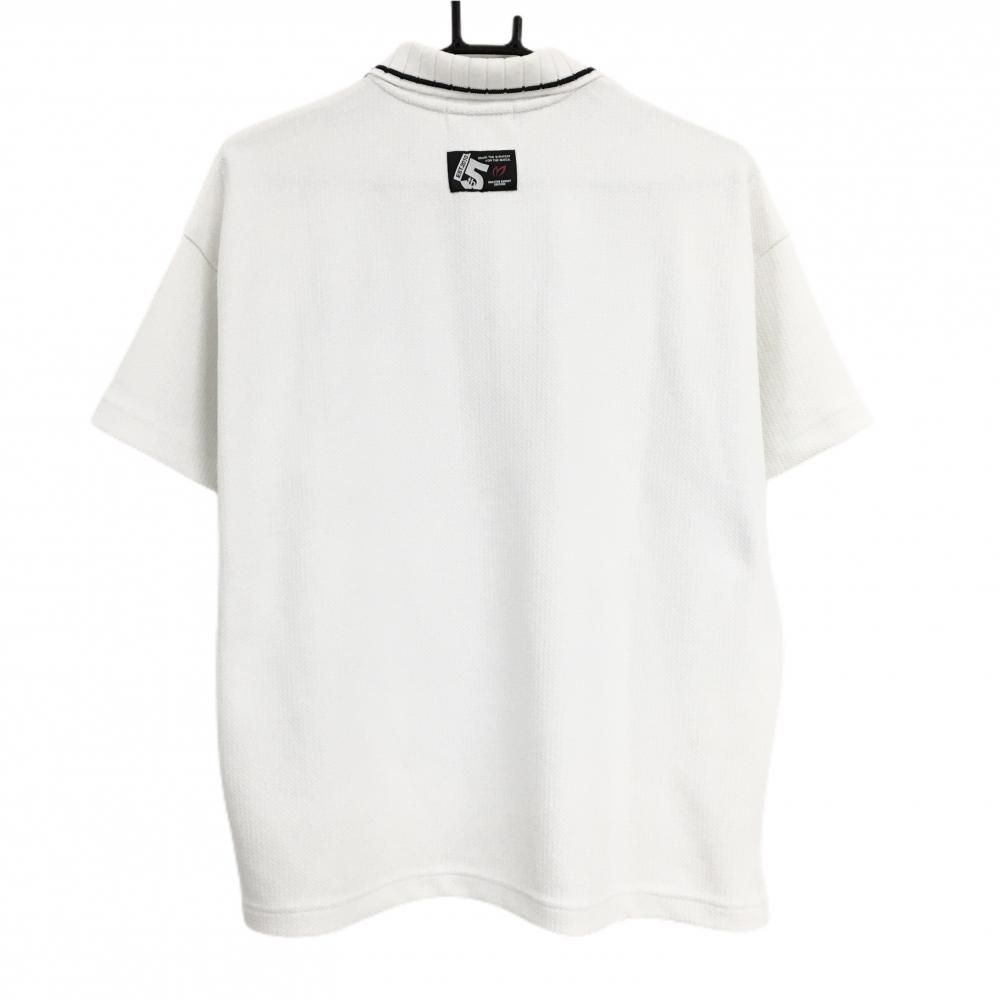 超 マスターバニー 半袖ポロシャツ 白×黒 15周年 レディース 2 L ゴルフウェア モデル MASTER BUNNY EDITION