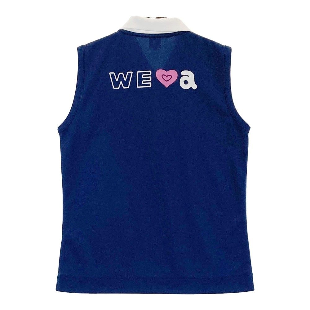 ARCHIVIO アルチビオ ノースリーブ　ポロシャツ ネイビー系 40 サイズ：40 ARCHIVIO アルチビオ ノースリーブポロシャツ ネイビー系