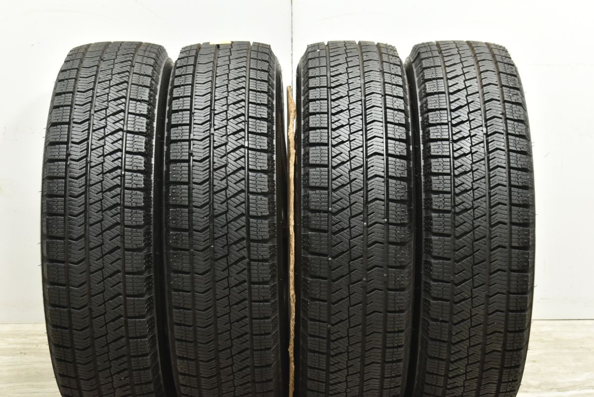 【バリ溝 美品】ファング 14in 4.5J +45 PCD100 ブリヂストン ブリザック VRX2 155/65R14 N-BOX デイズ サクラ タント ムーヴ ワゴンR