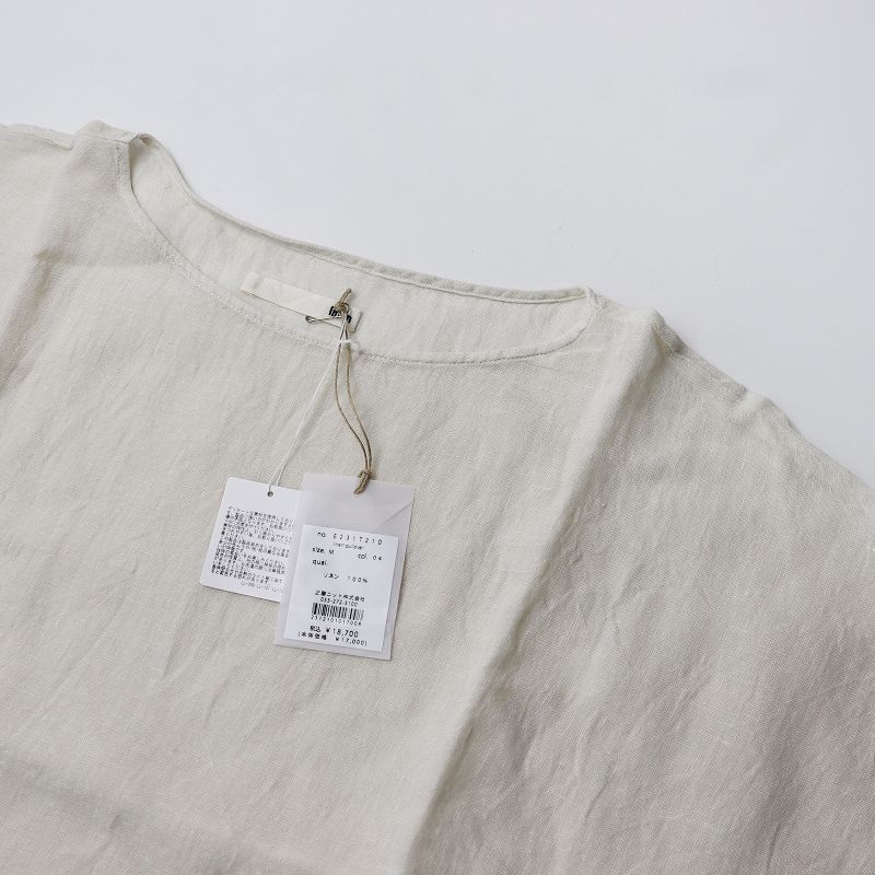 未使用 2023SS エヴァム エヴァ evam eva E231T210 LINEN PULLOVER リネン プルオーバー /M/生成り  アイボリー トップス 【2400013697866】 - メルカリ