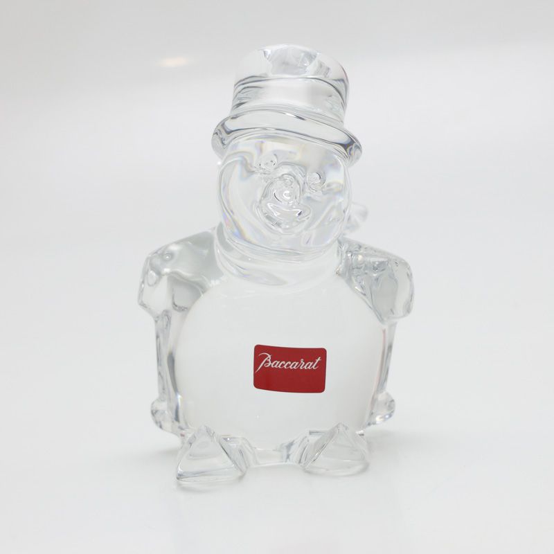 箱付き バカラ クリスタル 置物 スノーマン 雪だるま スター no.129 箱