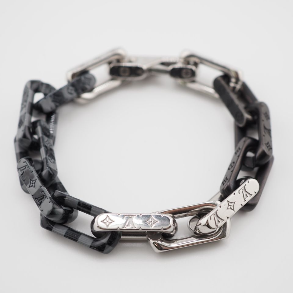 LOUIS VUITTON チェーンブレスレット シルバー ダミエ ブレスレット