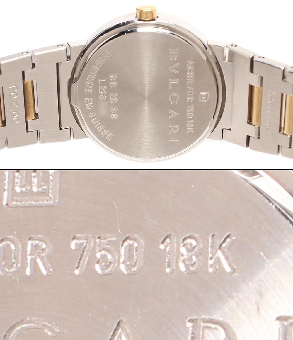 ブルガリ 腕時計 デイト 750 18K ブルガリブルガリ クオーツ ブラック