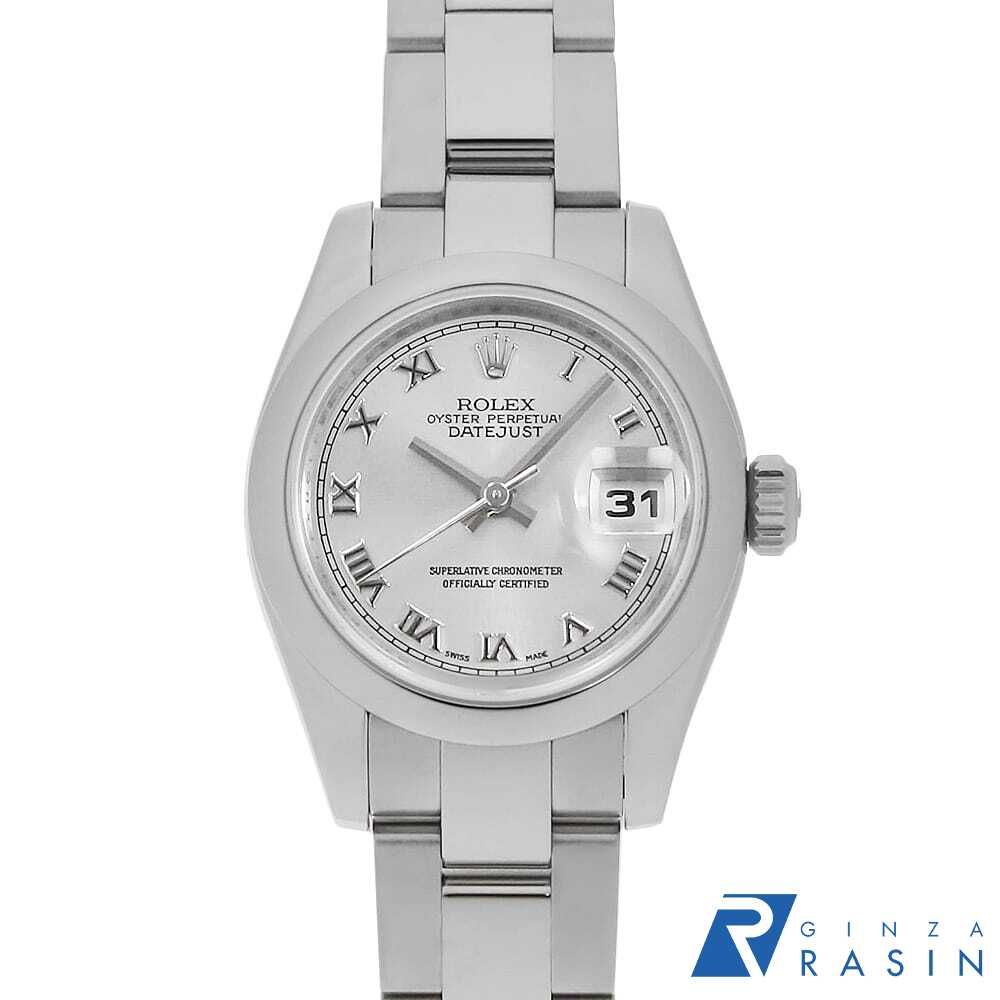ロレックス デイトジャスト 179160 グレー ローマ 3列 オイスター