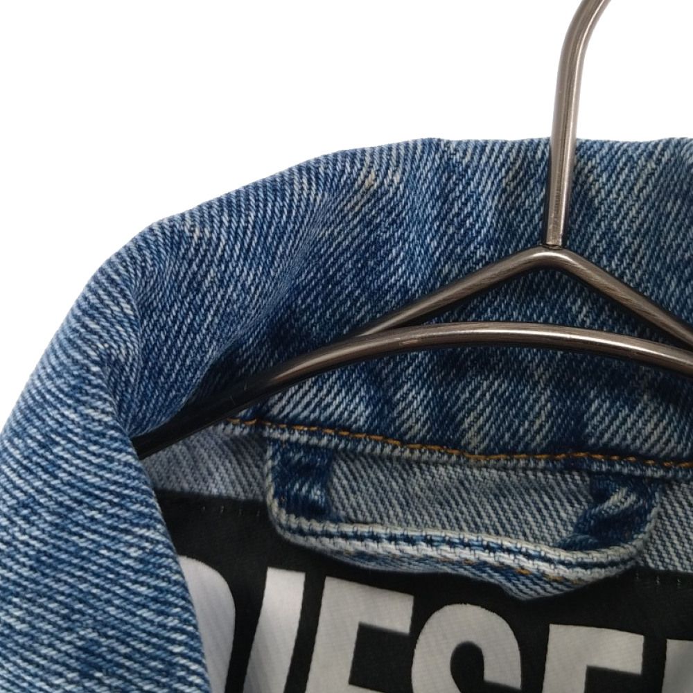 DIESEL (ディーゼル) ニットカーディガン デニムドッキングジャケット