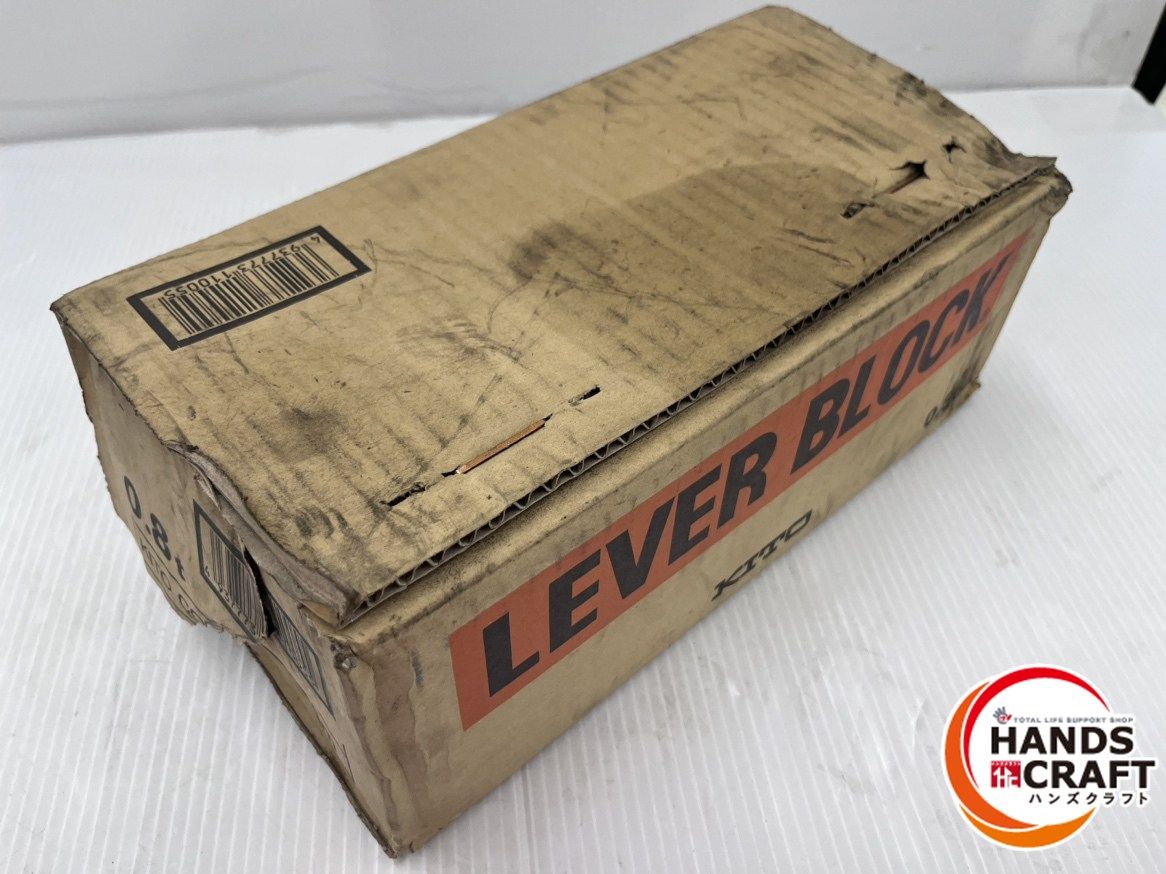 KITO キトー レバーブロック LB008 定格荷重0.8t 揚程1.5m 外箱ダメージ有