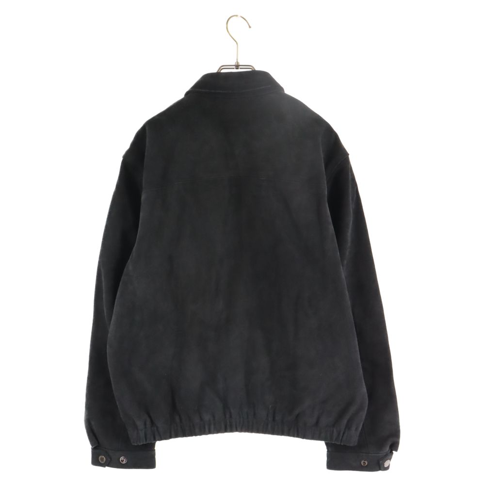 SUPREME (シュプリーム) 21SS Suede Harrington Jacket スモールボックスロゴ スウェードハリントンジャケット  ブラック - メルカリ