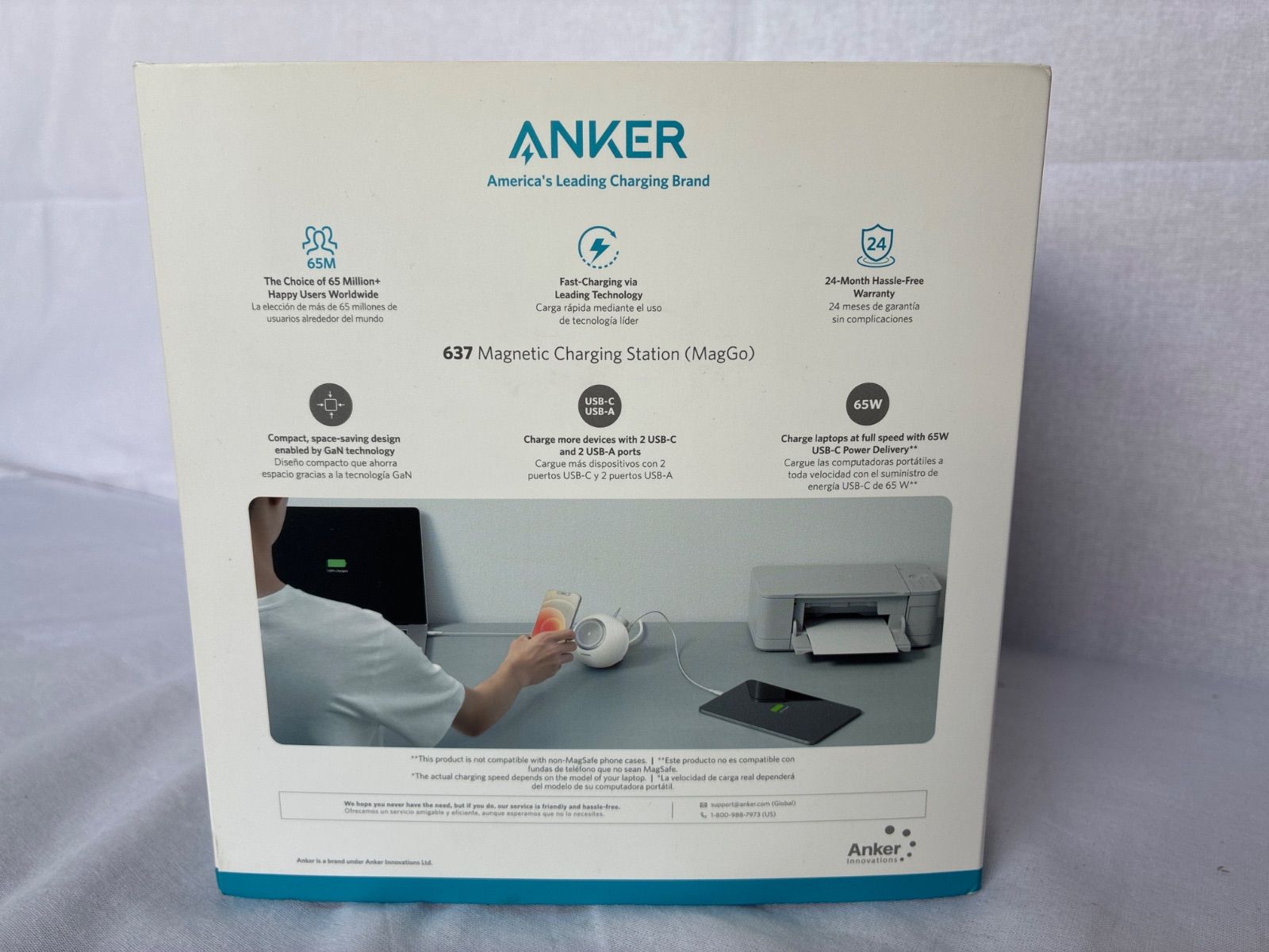 未開封】ANKER 637 Magnetic Charging Station 白 - メルカリ