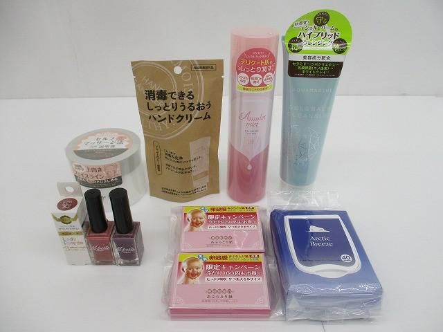 エムプティ ネイルポリッシュ|消毒できるハンドクリーム|卵殻膜配合 あぶらとり紙|アミュレットミスト等10点