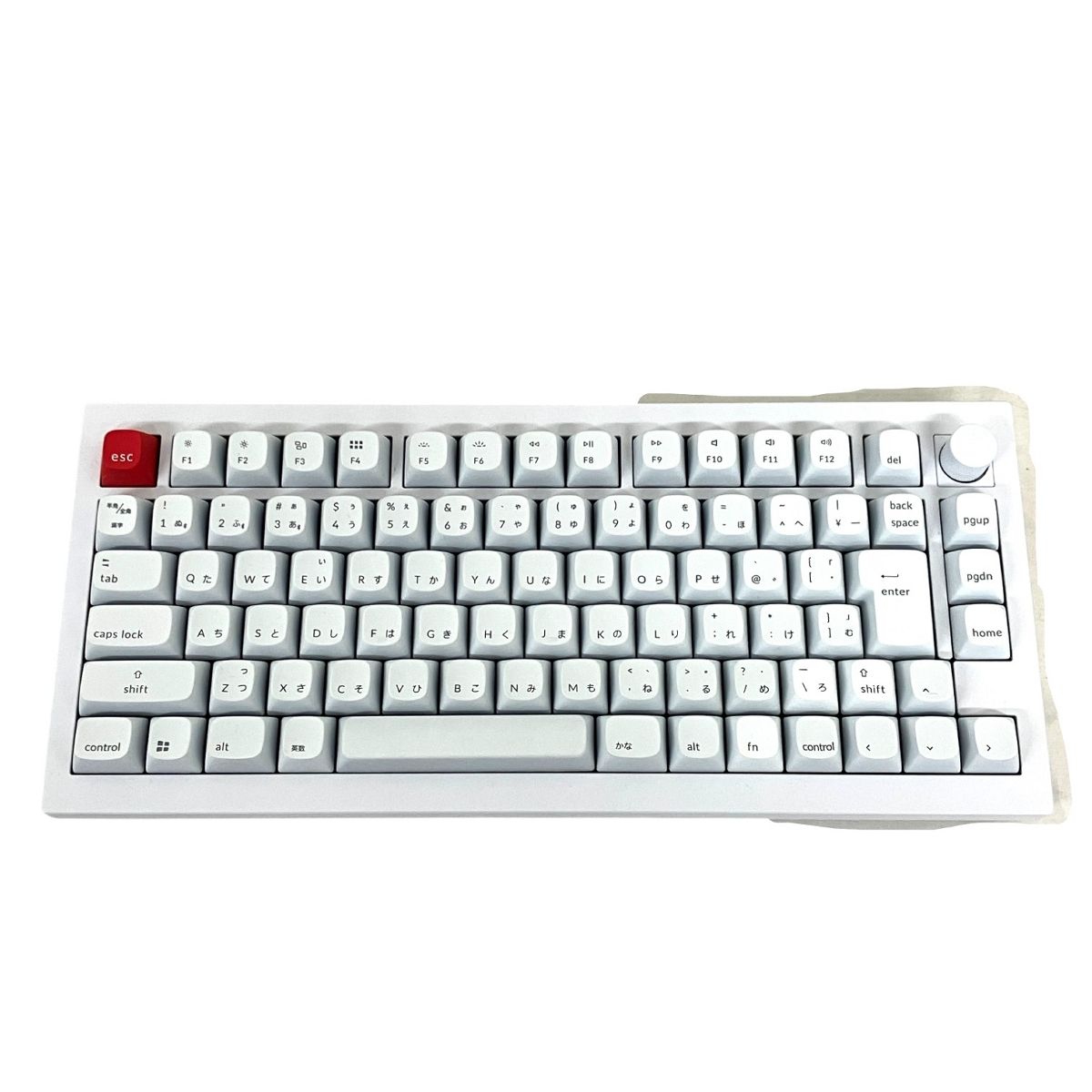 Keychron Q1P-P1W-JIS Q1 Pro ワイヤレス メカニカル キーボード Bluetooth ケーブル Mac win ホワイト PC周辺 家電 良好 T9882088