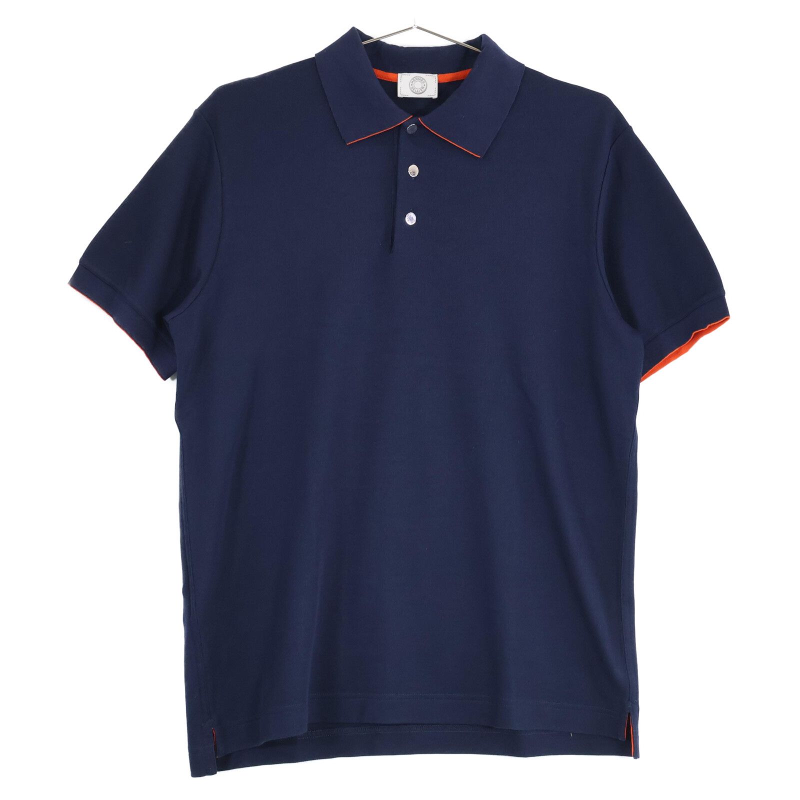 HERMES エルメス 【美品】セリエボタン 半袖ポロシャツ/ M