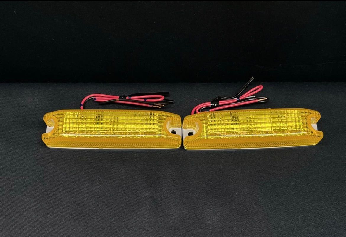 2559Y　ポラーグ　LED車高灯　イエロー　2個 黄 24V 2型 マーカーランプ リニューアル 日星工業株式会社 POLARG デコトラ アート レトロ　トラックショップASC
