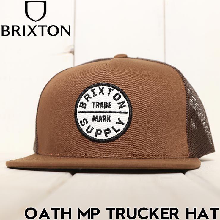 メッシュキャップ 帽子 BRIXTON ブリクストン OATH MP TRUCKER HAT 11627 PNBPB 日本代理店正規品