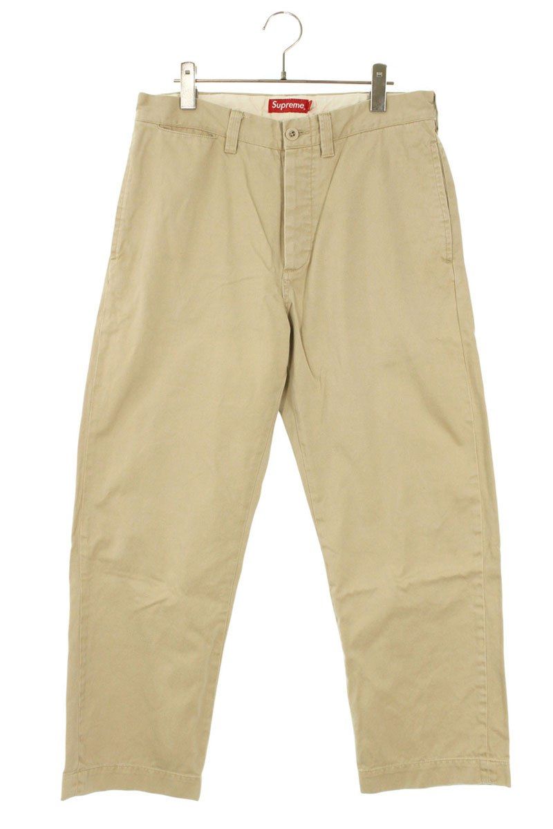 シュプリーム 19SS ARC LOGO CHINO PANTS アーチロゴ刺繍チノ