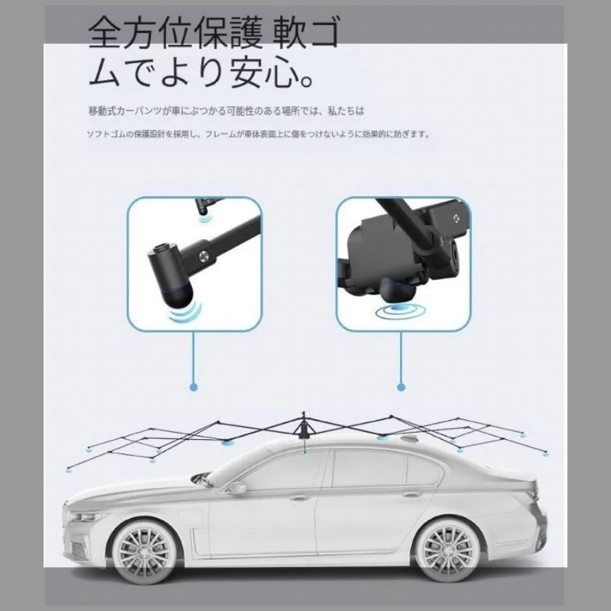 全自動カーテントカバー 5.2Mモバイル折りたたみカーポート
