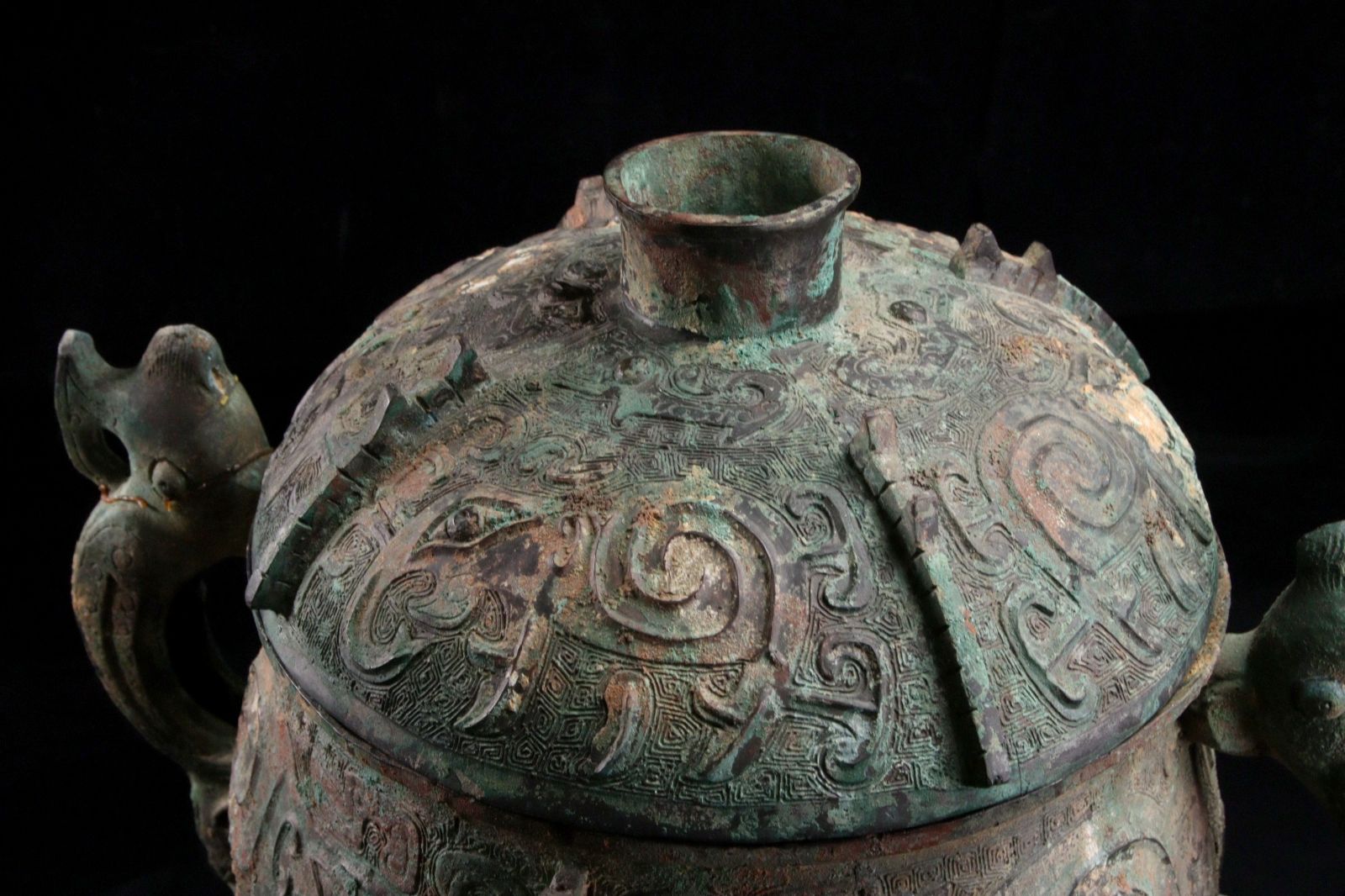 最安値，新作】 【小】中国古美術 唐物古玩 時代古銅獣面陽刻大