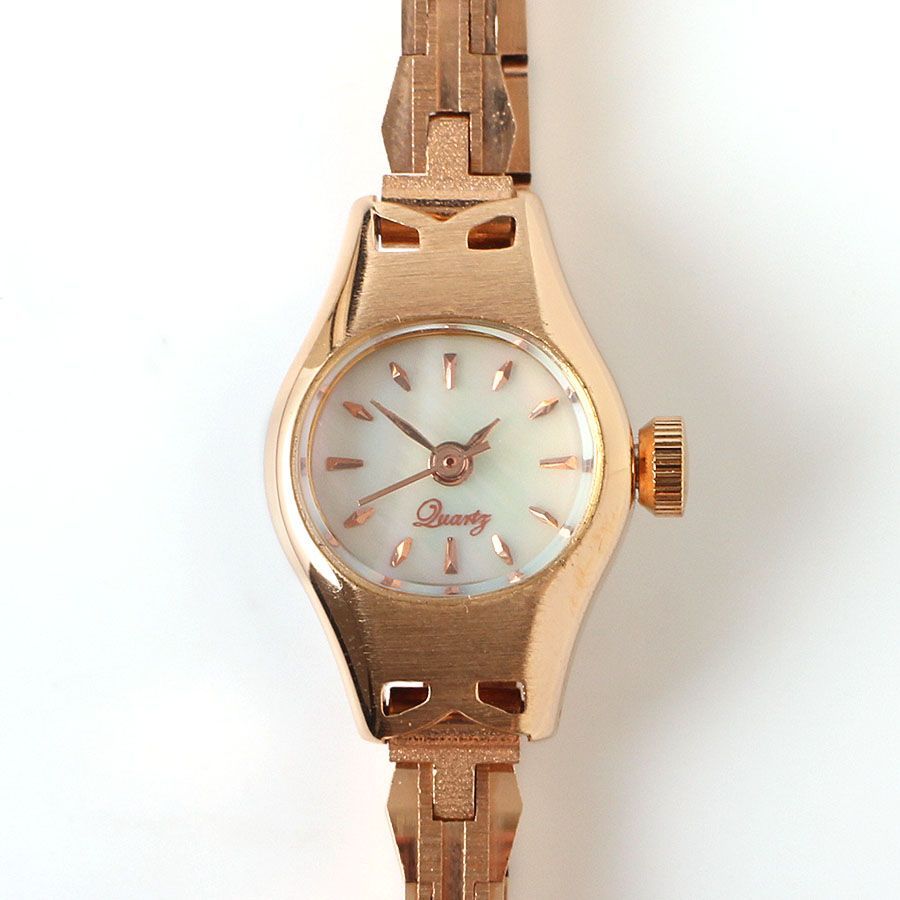 MOF25608 未使用 HIROB ヒロブ 腕時計 動作未確認 ローズゴールド系  