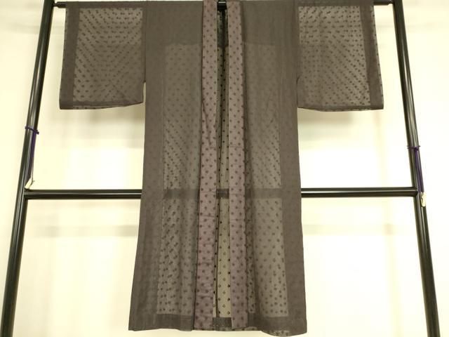 平和屋着物▽男性 羽織 スリーシーズン 春夏秋 塵除け 紗 丸文 ロング丈 az