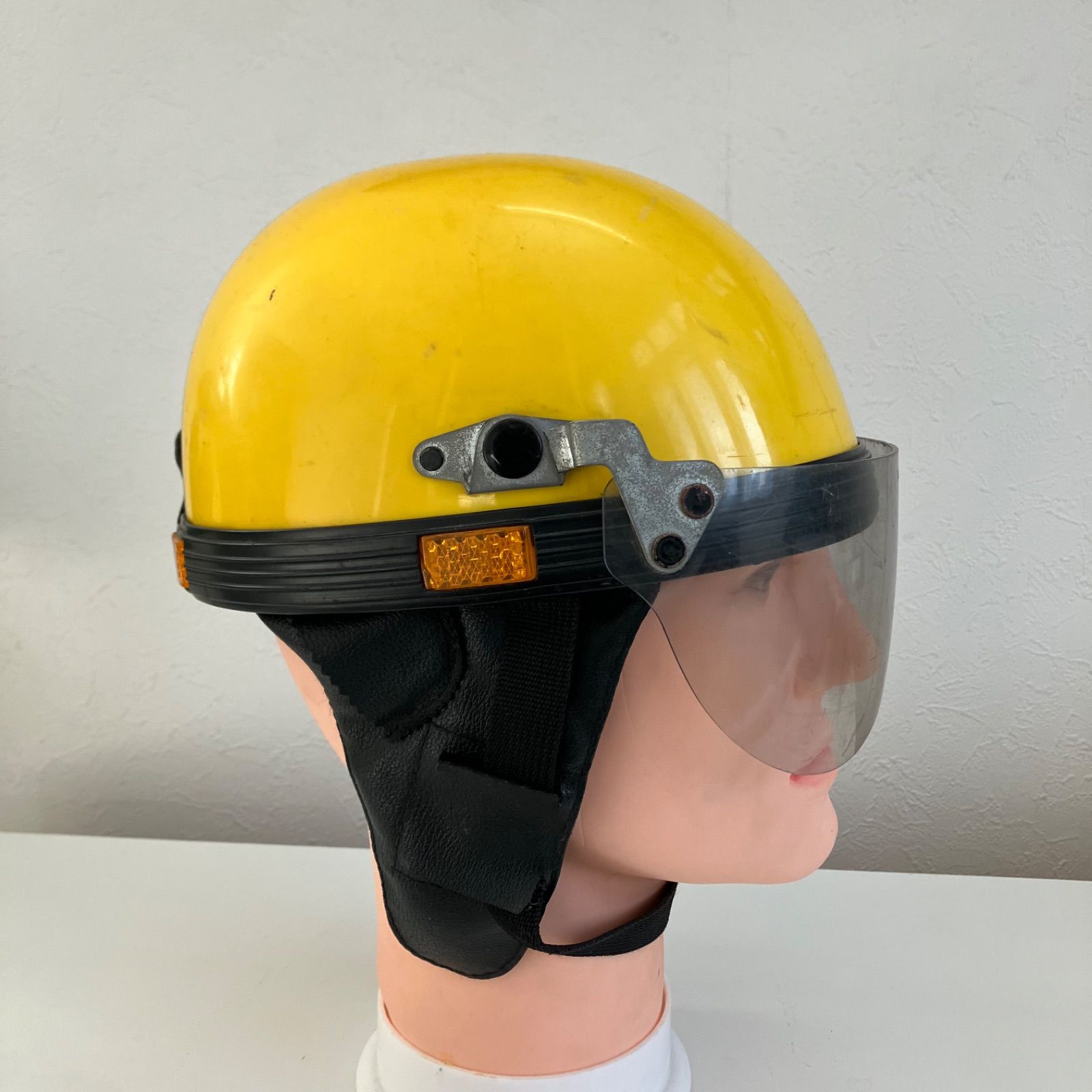 ビンテージ ハーフヘルメットバイザー付き 半ヘル 旧車 オーシャン