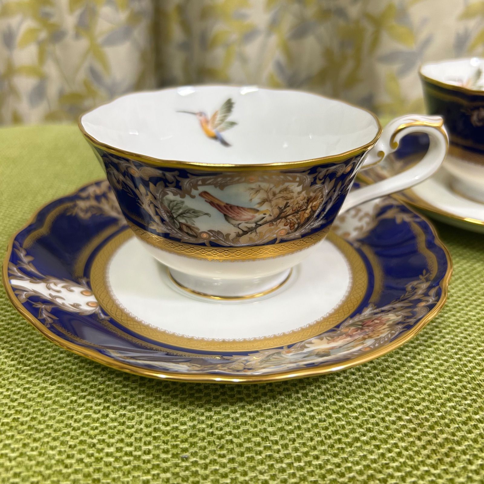 ノリタケ ダイヤモンド フォックスボロ カップ＆ソーサー ２客