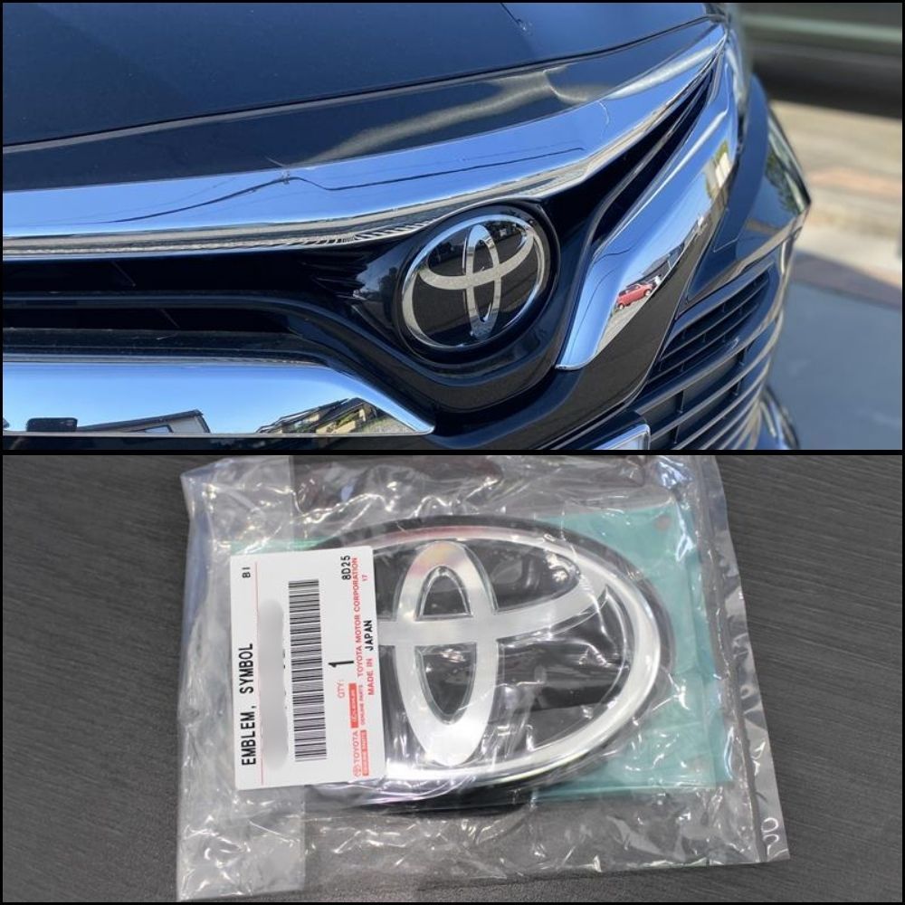 トヨタ 純正 TOYOTA 正規 GR フロント エンブレム 86 ZN6 ハリアー ZSU60 ASU65 GR SPORT カローラクロス ZSG10 パーツ エンジン タイヤ カスタム