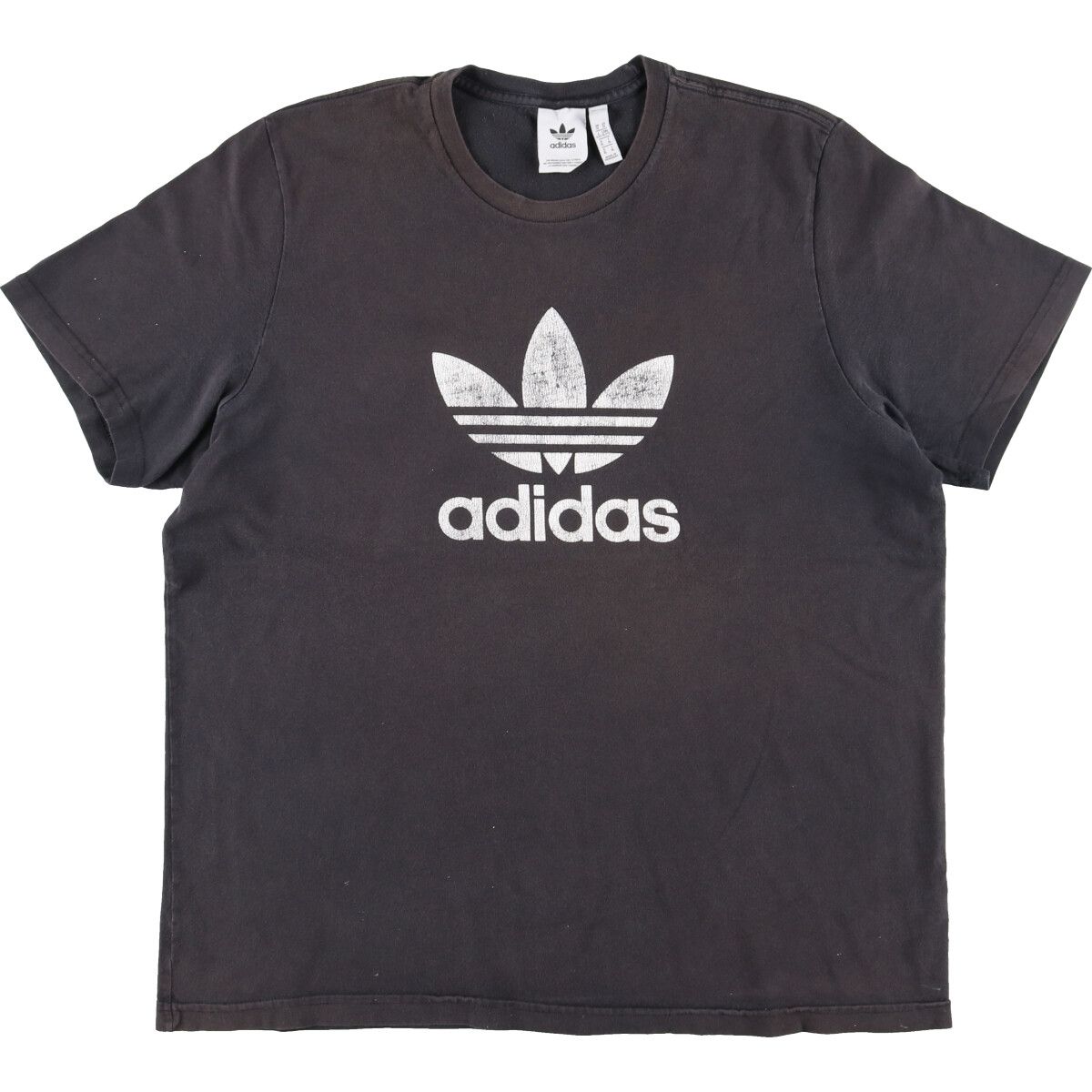 古着 アディダス adidas トレフォイルロゴ ロゴプリントTシャツ メンズL/eaa445284