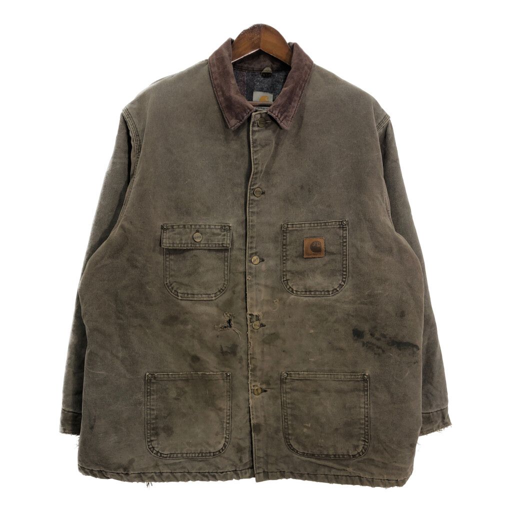 00年代 USA製 Carhartt カーハート ミシガンチョアコート 大きいサイズ 