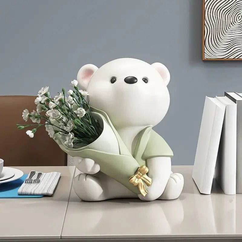 テディベアとプリザーブドフラワーのアレンジメント 楽天市場