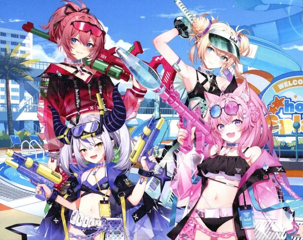 中古】キャンバスボード・キャンバスアート 秘密結社holoX キャンバス