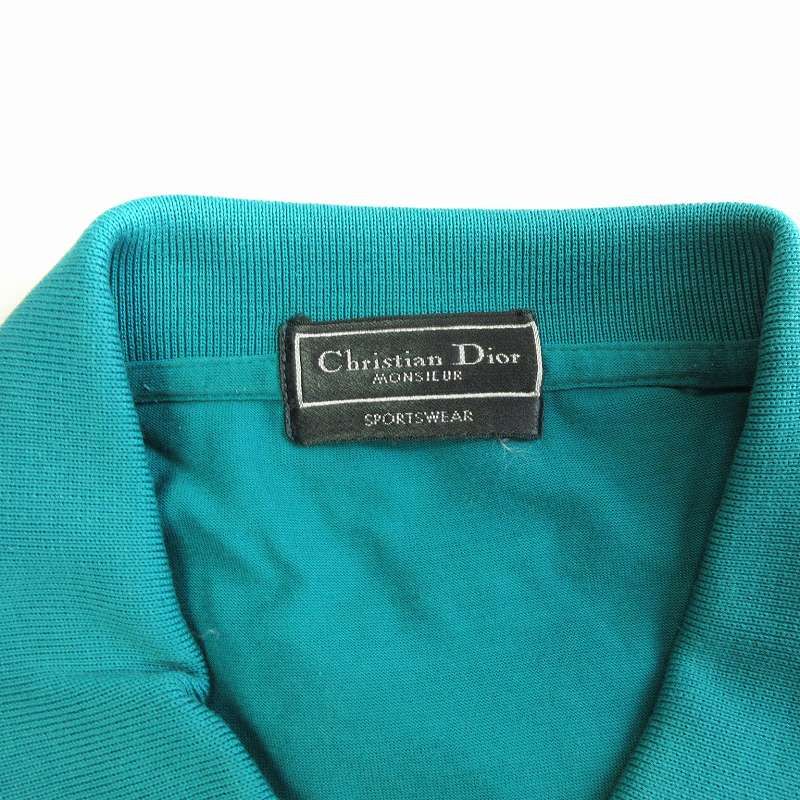 【最高級】 Christian Dior 長袖 ポロシャツ 刺繍 グリーン WS9884-1.jpg?v=1728180502