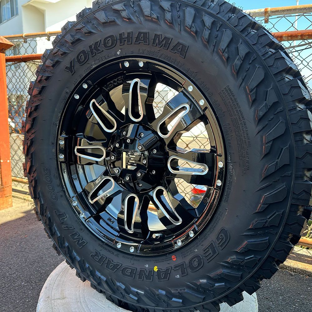プラド 150系 120系 150プラド 120プラド ハイラックス GUN125 FJ H3 タイヤホイールセット 17インチ Balano YOKOHAMA ジオランダー MT 265 65R17 265 70R17 285 70R17 FFCRYSTALESIA_COM