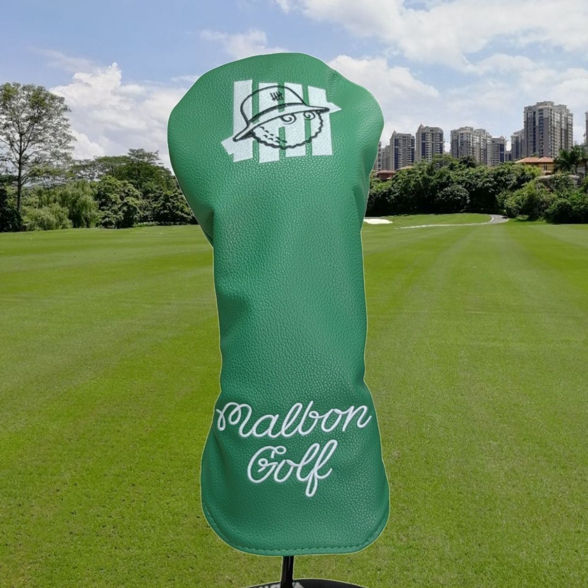 Malbon golf マルボンゴルフヘッドカバー 4個セット 緑 新製品大人気4