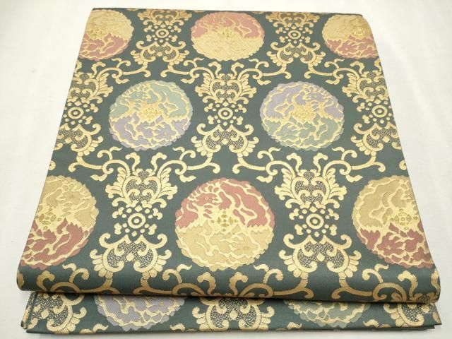 平和屋着物●全通柄袋帯　名物裂　金糸　正絹　逸品　CAAU9541hy 平和屋着物○全通柄袋帯 名物裂 金糸 正絹 逸品 CAAU9541hy - メルカリ