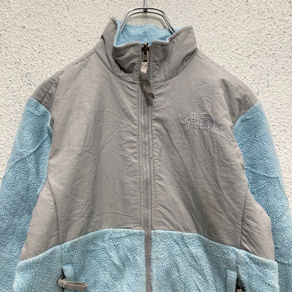 THE NORTH FACE - ノースフェイス フリースジャケット ライトブルー M THE NORTH FACE ジップアップ フリースジャケット M 150
