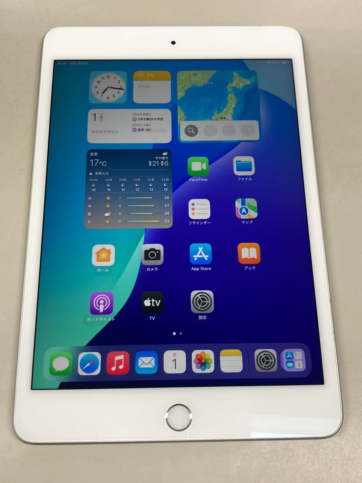 美品 電池81%SIMフリー apple iPad mini (第5世代) Wi-Fi +