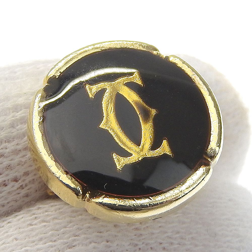 本物保証】 箱付 カルティエ CARTIER ロゴ カフス・タイピン