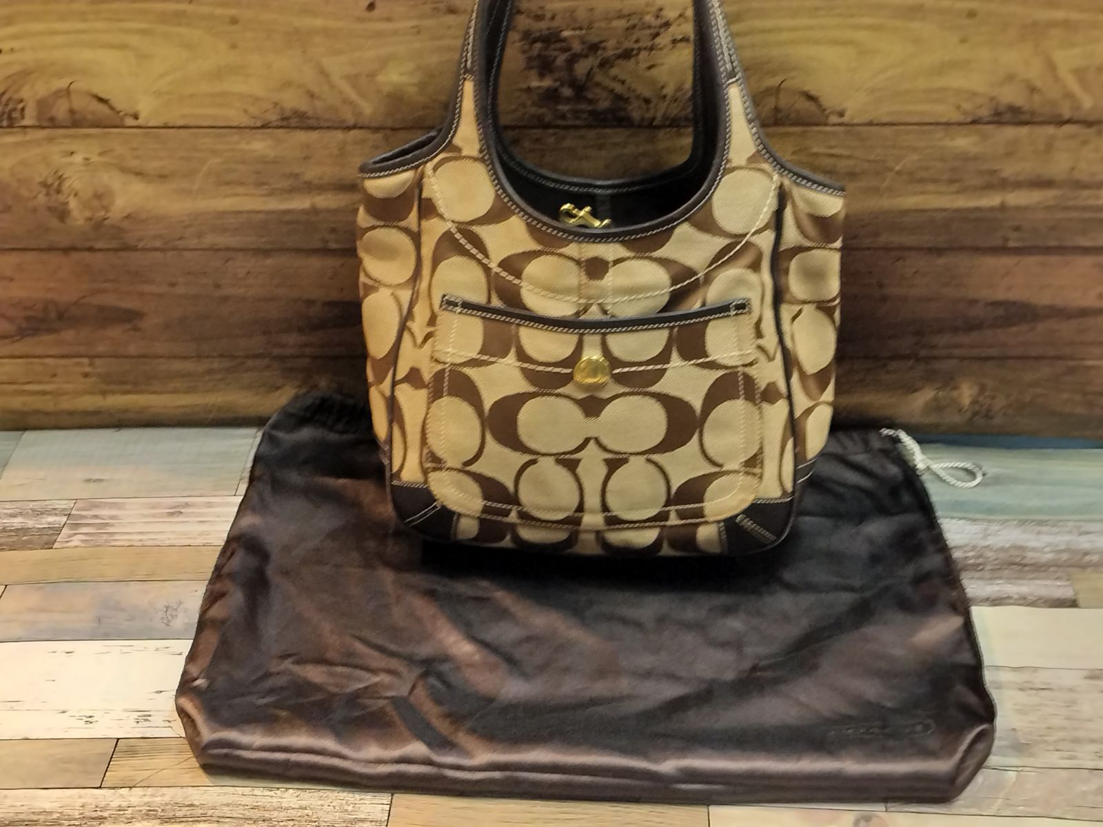 COACH 】コーチ シグネチャー トートバッグ 10766 ブラウン