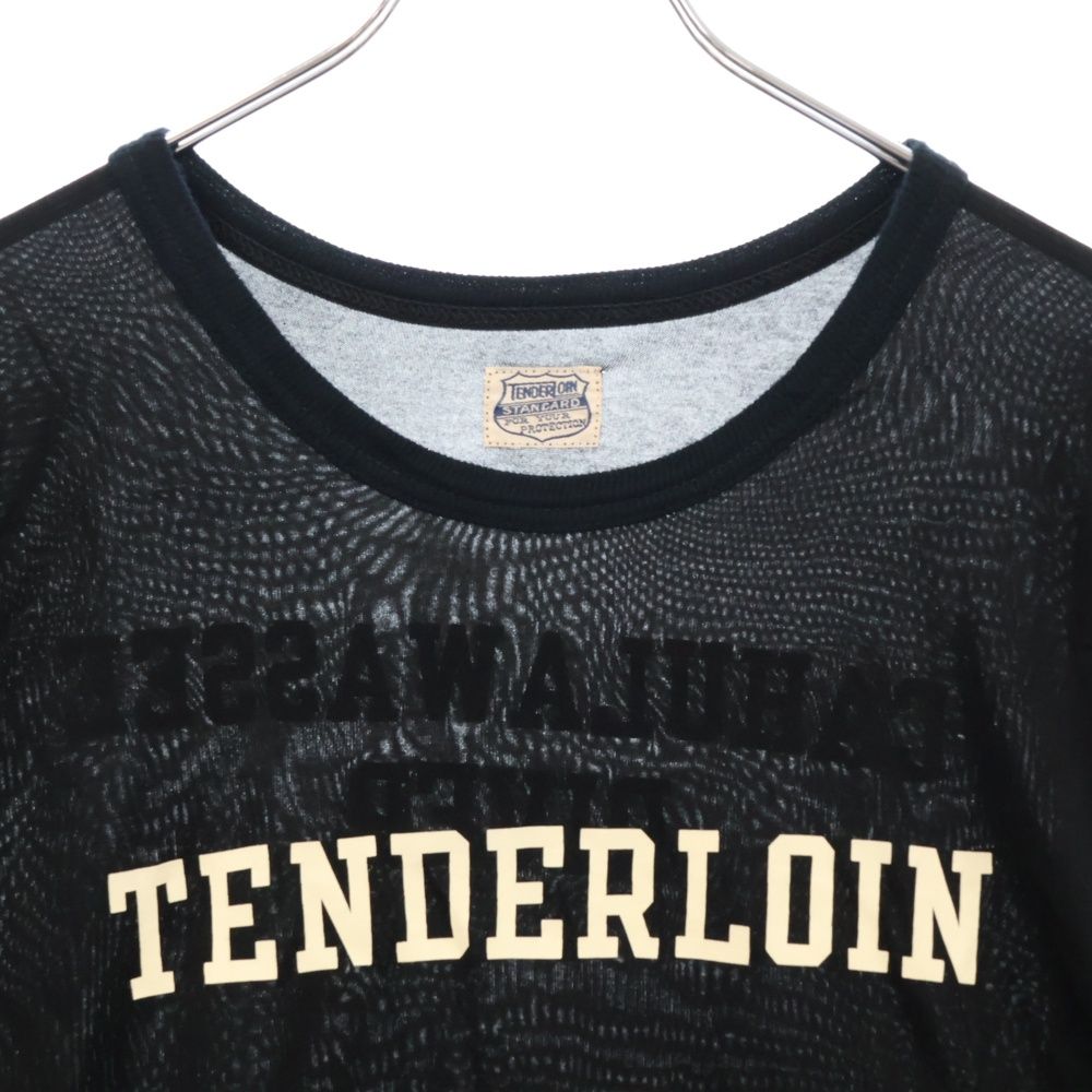 TENDERLOIN 'T-NFL'七分袖 フットボールトップ L 黒 ブラック