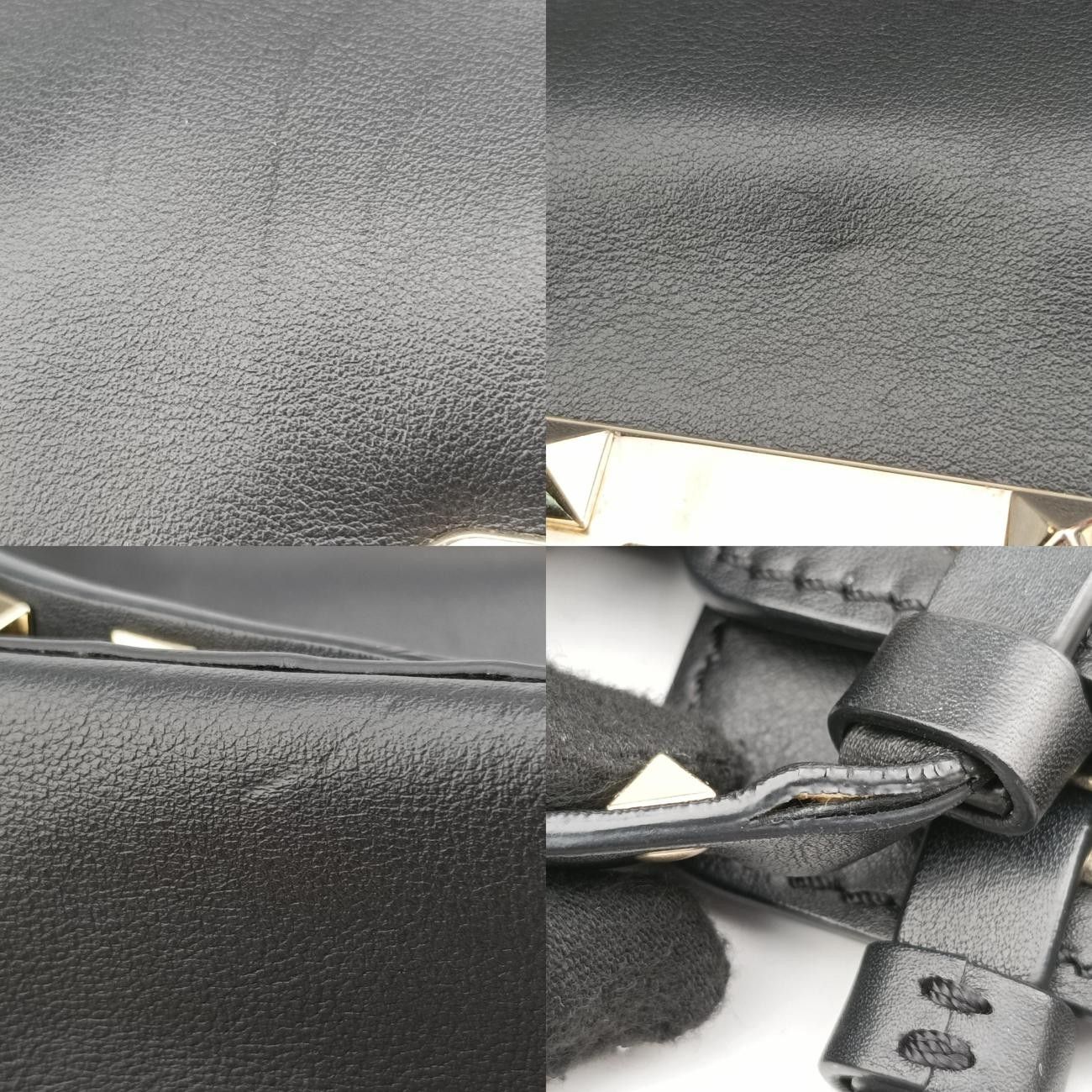 ヴァレンティノValentinoロックスタッズブラックレザーBL-K861BOL2