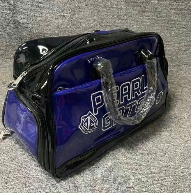 新品パーリーゲイツ ゴルフ衣類用ボストンバッグ エナメル