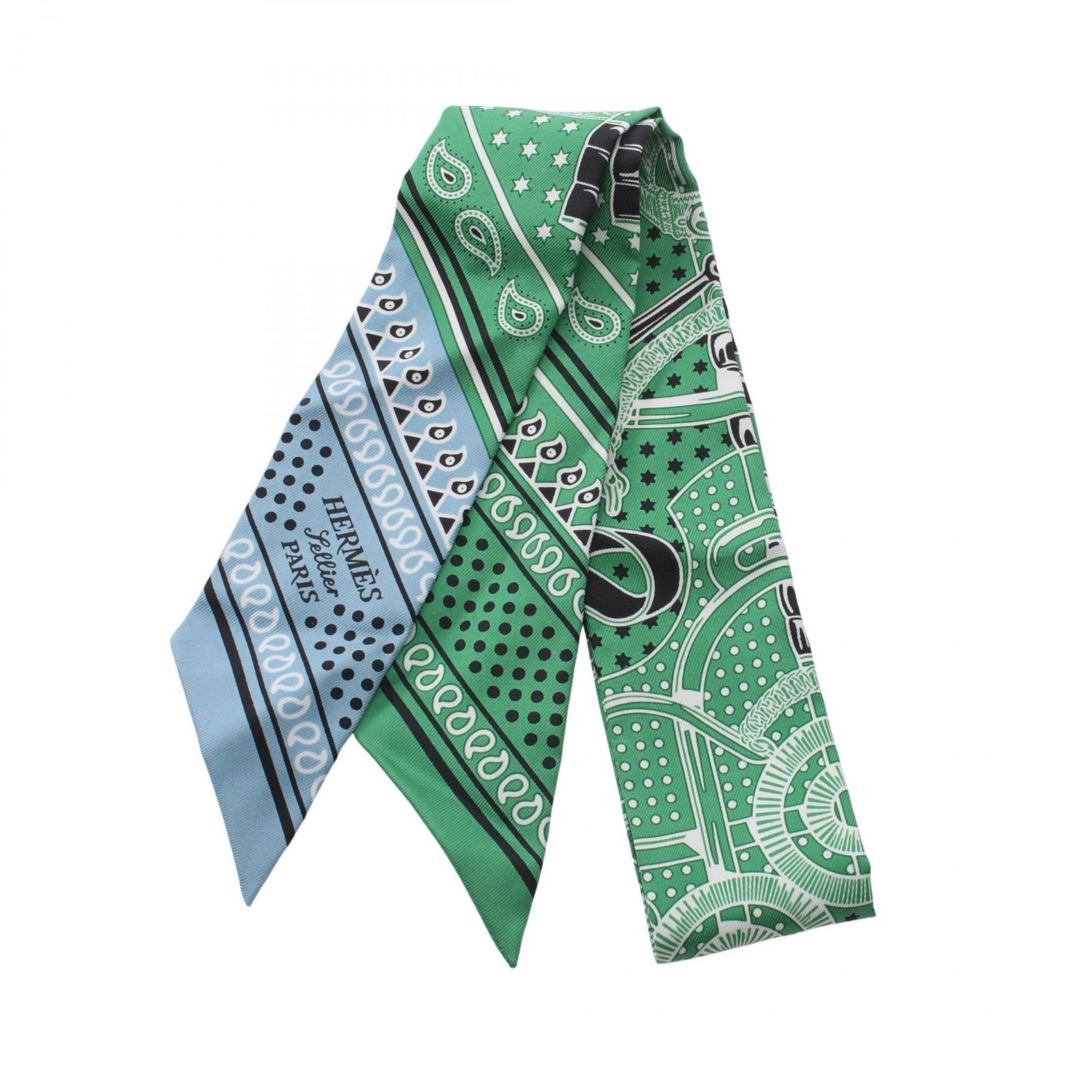 エルメス HERMES スカーフ ツイリー Eperon d'Or Bandana シルク エルメス HERMES スカーフ ツイリー Eperon d'Or Bandana シルク