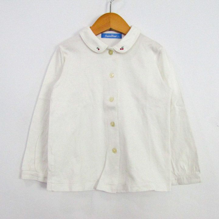 【新品未使用】familiar ブラウス 110 ファミリア 長袖シャツ トップス ブラウス キッズ 女の子用 110