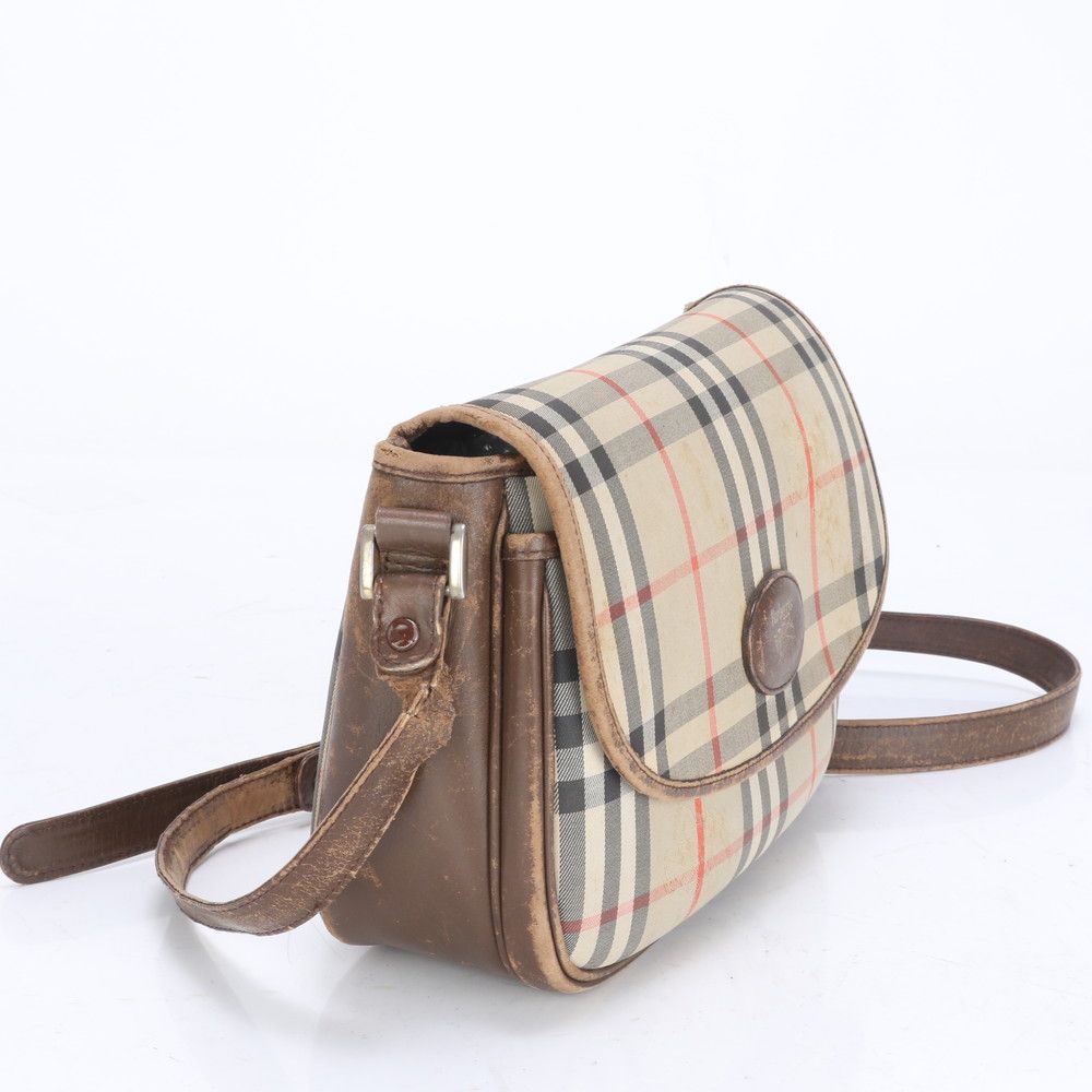 Burberry バーバリー ショルダーバッグ ノバチェック ホースロゴ