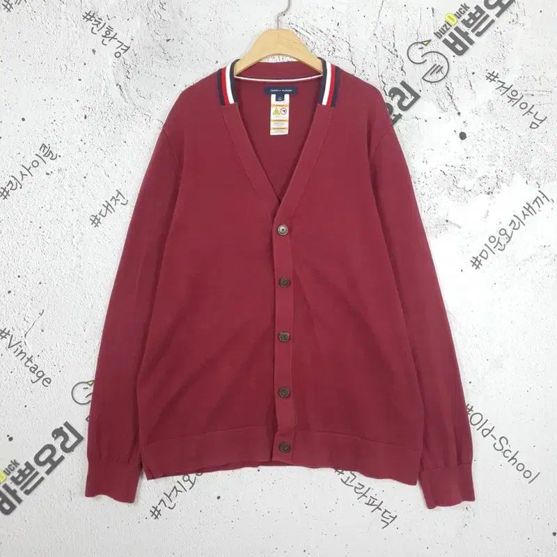 Tommy Hilfiger(トミーヒルフィガー) TOMMY カーディガン ワイン バーガンディー 2400066