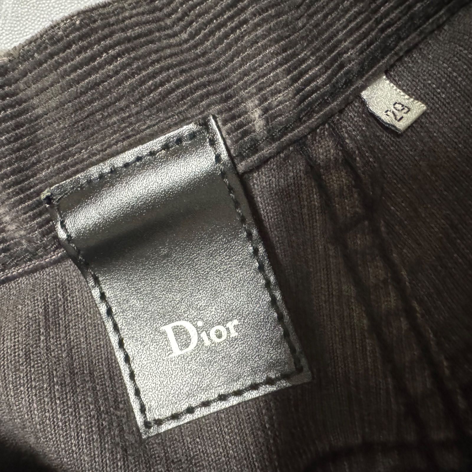 Dior HOMME ディオールオム コーティング コーデュロイパンツ ブラック